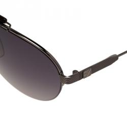 Ermenegildo Zegna Silver and Brown EZ0007 Aviators