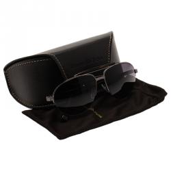 Ermenegildo Zegna Silver and Brown EZ0007 Aviators