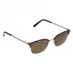 Ermenegildo Zegna Tortoise Frame EZ0047 Half Rimmed Oval Sunglasses