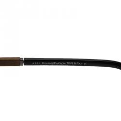 Ermenegildo Zegna Silver and Black EZ0013 Aviators