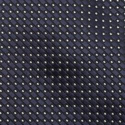 Pre Owned Ermenegildo Zegna Navy Blue Geometric Jacquard Silk Tie
