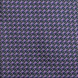 Pre Owned Ermenegildo Zegna Navy Blue & Purple Woven Silk Tie