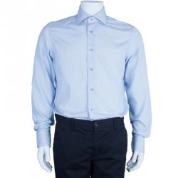 Pre Owned Ermenegildo Zegna Formal Pinstripe Shirt L