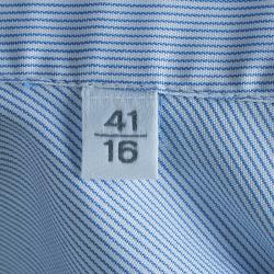 Pre Owned Ermenegildo Zegna Formal Pinstripe Shirt L