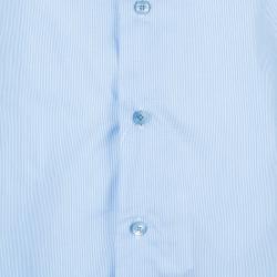 Pre Owned Ermenegildo Zegna Pinstripe Formal Shirt L