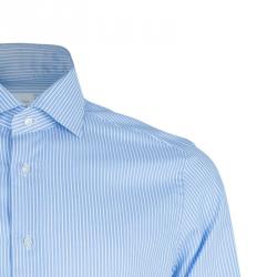 Pre Owned Ermenegildo Zegna Blue Striped Shirt L