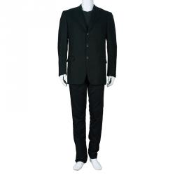 Pre Owned Ermenegildo Zegna Men's Charcoal Traveller Wool Blazer M