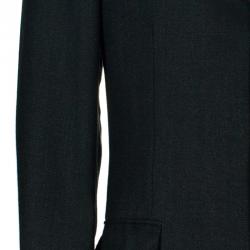 Pre Owned Ermenegildo Zegna Men's Charcoal Traveller Wool Blazer M