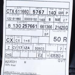 Pre Owned Ermenegildo Zegna Men's Charcoal Traveller Wool Blazer M