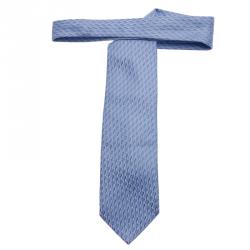 Pre Owned رابطة عنق ايرمنيجيلدو زينيا حرير أزرق فاتح