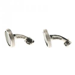 Ermenegildo Zegna Black Stainless Steel Men's Cufflinks