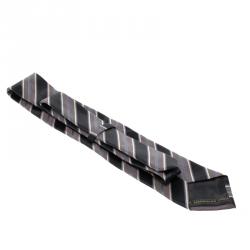 Pre Owned Ermenegildo Zegna  Multicolor Striped Woven Silk Traditional Tie