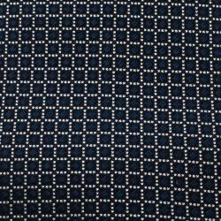 مملوكة مسبقًا Ermenegildo Zegna Navy Blue Textured Square Pattern Silk Tie