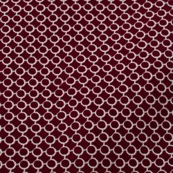 Pre Owned ربطة عنق ايرمنيجيلدو زينيا حرير نقوش جاكارد مستديرة احمر