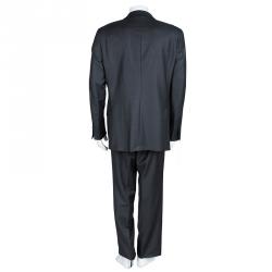 Pre Owned Ermenegildo Zegna Grey Trofeo Regular Fit  Suit XXXL