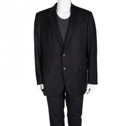 مملوكة مسبقًا جاكيت بليزر إيرمنجليدو زينيا تروفيو صوف أسود XXXL