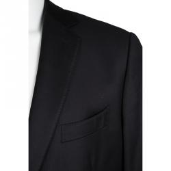 مملوكة مسبقًا جاكيت بليزر إيرمنجليدو زينيا تروفيو صوف أسود XXXL