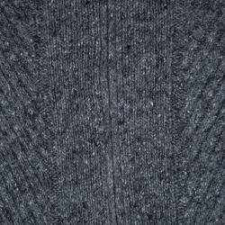 Pre Owned Ermenegildo Zegna Grey Cashmere and Mink Zip Front Jacket 5XL