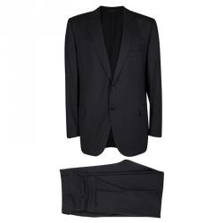 Ermenegildo Zegna Black Wool High Performance Regular Fit Suit 5XL