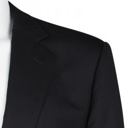 Ermenegildo Zegna Black Wool High Performance Regular Fit Suit 5XL
