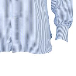 Pre Owned Ermenegildo Zegna Monochrome Pinstripe Formal Shirt M