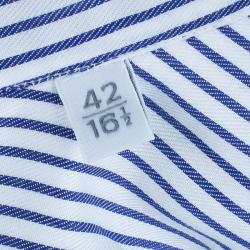 Pre Owned Ermenegildo Zegna Monochrome Pinstripe Formal Shirt M