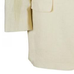 Pre Owned Ermenegildo Zegna Men's Beige Three-Button Blazer EU 52