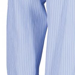 مملوكة مسبقًا Ermenegildo Zegna Mens Blue Striped Shirt L