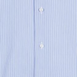 مملوكة مسبقًا Ermenegildo Zegna Mens Blue Striped Shirt L