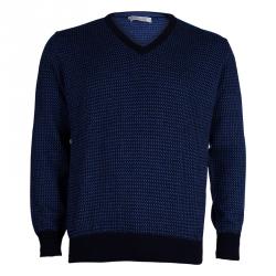 Pre Owned Ermenegildo Zegna Men's Navy Blue Sweater L