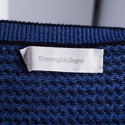 Pre Owned Ermenegildo Zegna Men's Navy Blue Sweater L