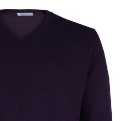 Pre Owned Ermenegildo Zegna Men's Purple Sweater L
