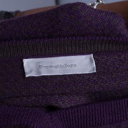 Pre Owned Ermenegildo Zegna Men's Purple Sweater L