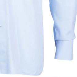 Pre Owned Ermenegildo Zegna Men's Blue Shirt L