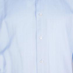 Pre Owned Ermenegildo Zegna Men's Blue Shirt L