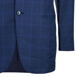 Pre Owned Ermenegildo Zegna Men's Blue Check Blazer M