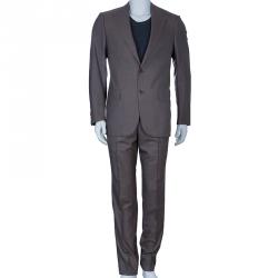 Ermenegildo Zegna Men's Brown Wool Suit M