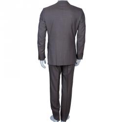 Ermenegildo Zegna Men's Brown Wool Suit M