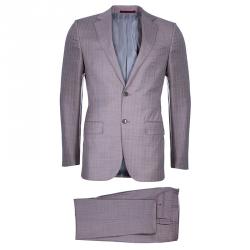 Ermenegildo Zegna Men's Grey/Brown Striped Suit M