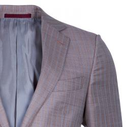 Ermenegildo Zegna Men's Grey/Brown Striped Suit M