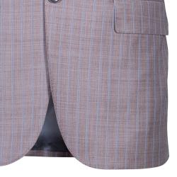 Ermenegildo Zegna Men's Grey/Brown Striped Suit M