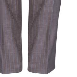 Ermenegildo Zegna Men's Grey/Brown Striped Suit M