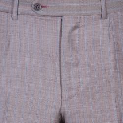 Ermenegildo Zegna Men's Grey/Brown Striped Suit M