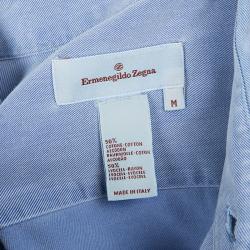 مملوكة مسبقًا Ermenegildo Zegna Men's Blue Denim Shirt M