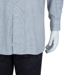 Pre Owned Ermenegildo Zegna Grey Dotted Shirt L