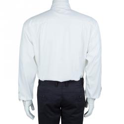 Pre Owned Ermenegildo Zegna White Button Down Shirt L