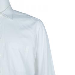 Pre Owned Ermenegildo Zegna White Button Down Shirt L