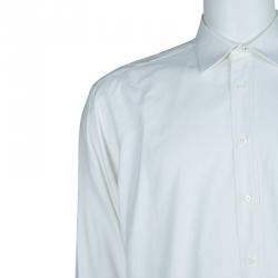 Pre Owned Ermenegildo Zegna White Button Down Shirt L