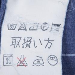 Pre Owned Ermenegildo Zegna Dark Blue Checked Shirt M