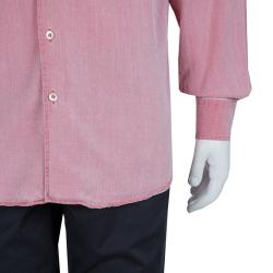 Pre Owned Ermenegildo Zegna Pink Cotton Shirt M